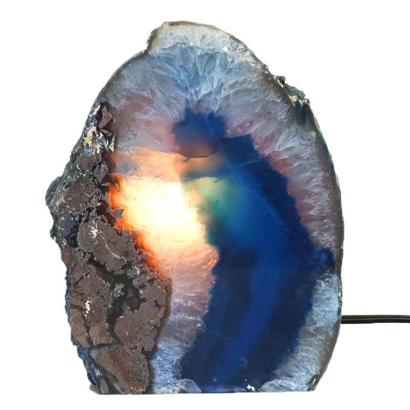 2.28Kg Agate Crystal Lamp J1415 4 Agate Crystal Lamp J1415 | Himalayan Salt Factory