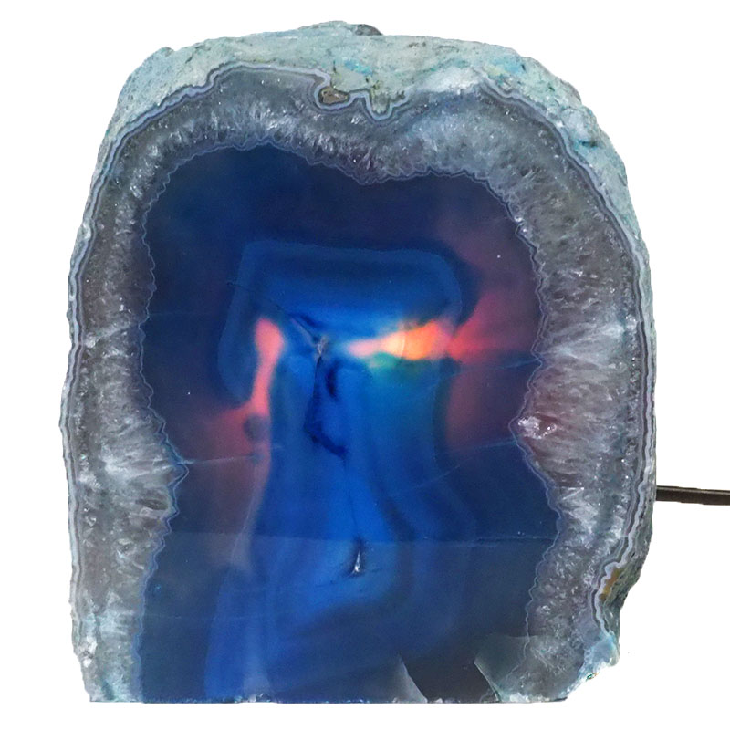 3.43Kg Agate Crystal Lamp J1416 4 Agate Crystal Lamp J1416 | Himalayan Salt Factory
