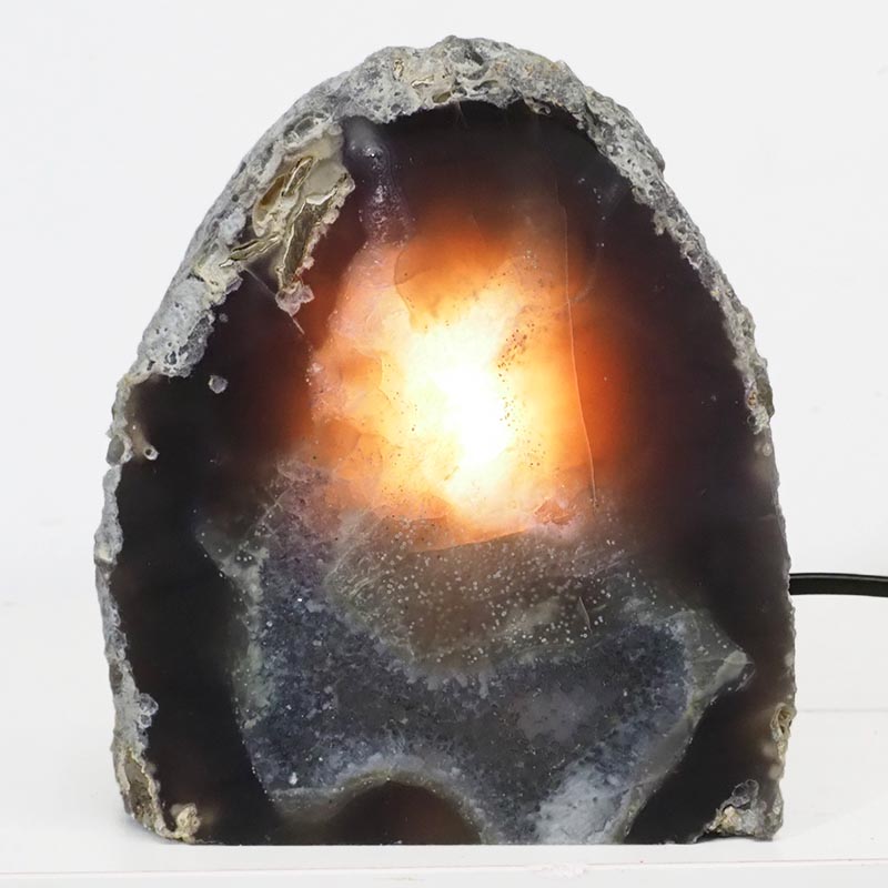 Natural Agate Crystal Lamp S724 4 Natural Agate Crystal Lamp S724 | Himalayan Salt Factory