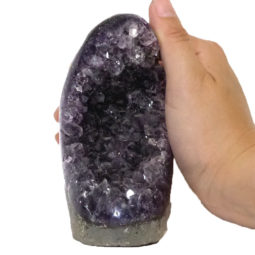 Amethyst Crystal Geode Specimen J1404 | Himalayan Salt Factory