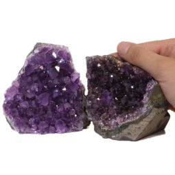 Amethyst Crystal Geode Specimen Set J1396 | Himalayan Salt Factory