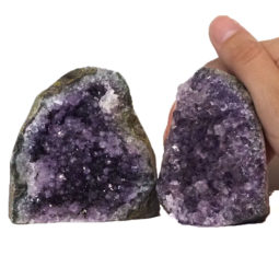 Amethyst Crystal Geode Specimen Set J1397 | Himalayan Salt Factory
