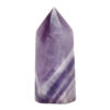 Chevron Amethyst Terminated Point | crystal Factory