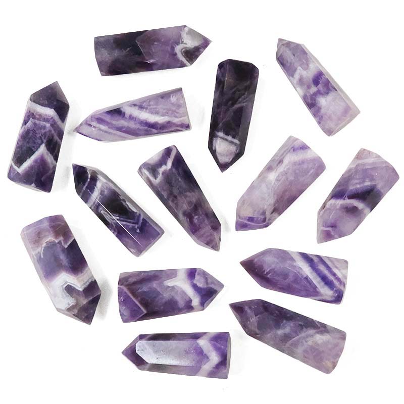Chevron Amethyst Terminated Point 4 Chevron Amethyst Terminated Point | crystal Factory