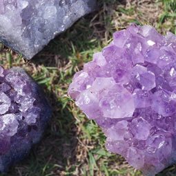 Healing Natural Amethyst Rough Crystal J1355 | Himalayan Salt Factory