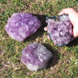Healing Natural Amethyst Rough Crystal J1355 | Himalayan Salt Factory