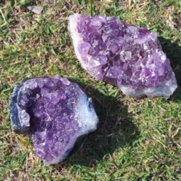 Healing Natural Amethyst Rough Crystal J1356 | Himalayan Salt Factory