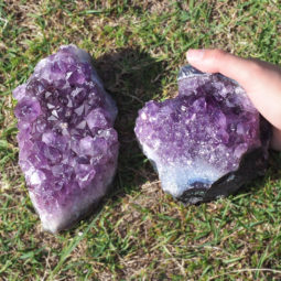 Healing Natural Amethyst Rough Crystal J1356 | Himalayan Salt Factory