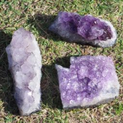 Healing Natural Amethyst Rough Crystal J1357 | Himalayan Salt Factory
