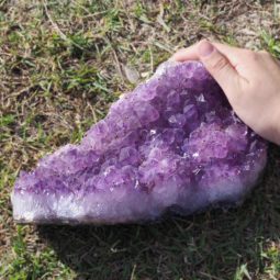Healing Natural Amethyst Rough Crystal J1358 | Himalayan Salt Factory