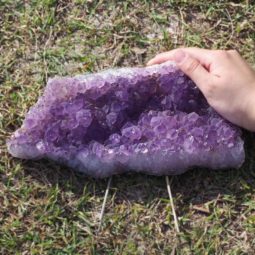 Healing Natural Amethyst Rough Crystal J1359 | Himalayan Salt Factory
