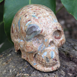Natural Crystal Jasper Hand Carved Skull DJ1463 | Himalayan Salt Factory