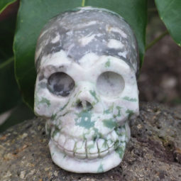 Natural Crystal Jasper Hand Carved Skull DJ1465 | Himalayan Salt Factory