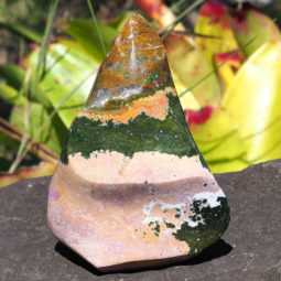 Ocean Jasper Polished Flame Crystal DJ1454 | Himalayan Salt Factory