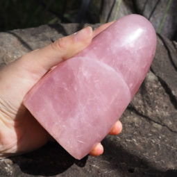 Rose Quartz Polished Altar Stone DJ1483 | Himalayan Salt Factoryy