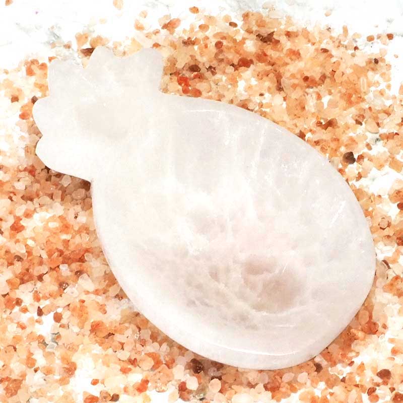Selenite Pineapple Bowl 3 Selenite Pineapple Bowl | Himalayan Salt Factory