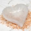Selenite Wave Heart Bowl 2 Selenite Wave Heart Bowl | Himalayan Salt Factory