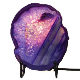 Sliced Agate Crystal Lamp J1365 8 Sliced Agate Crystal Lamp J1365 | Himalayan Salt Factory