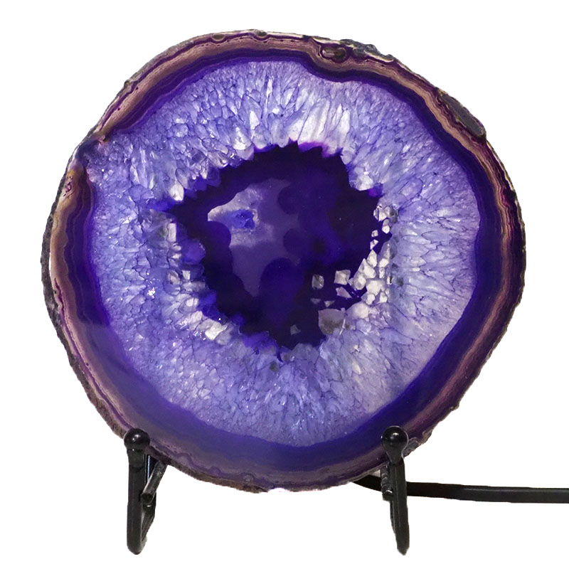 Sliced Agate Crystal Lamp J1366 3 Sliced Agate Crystal Lamp J1367 | Himalayan Salt Factory