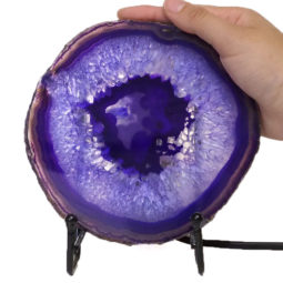 Sliced Agate Crystal Lamp J1366 9 Sliced Agate Crystal Lamp J1367 | Himalayan Salt Factory