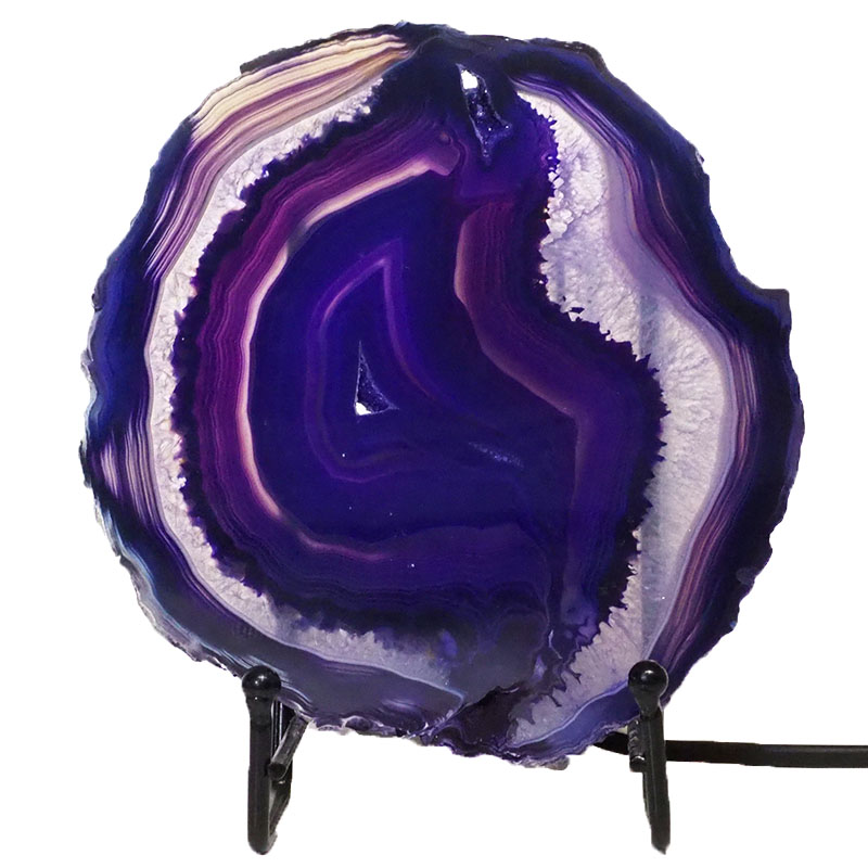 Sliced Agate Crystal Lamp J1368 3 Sliced Agate Crystal Lamp J1368 | Himalayan Salt Factory