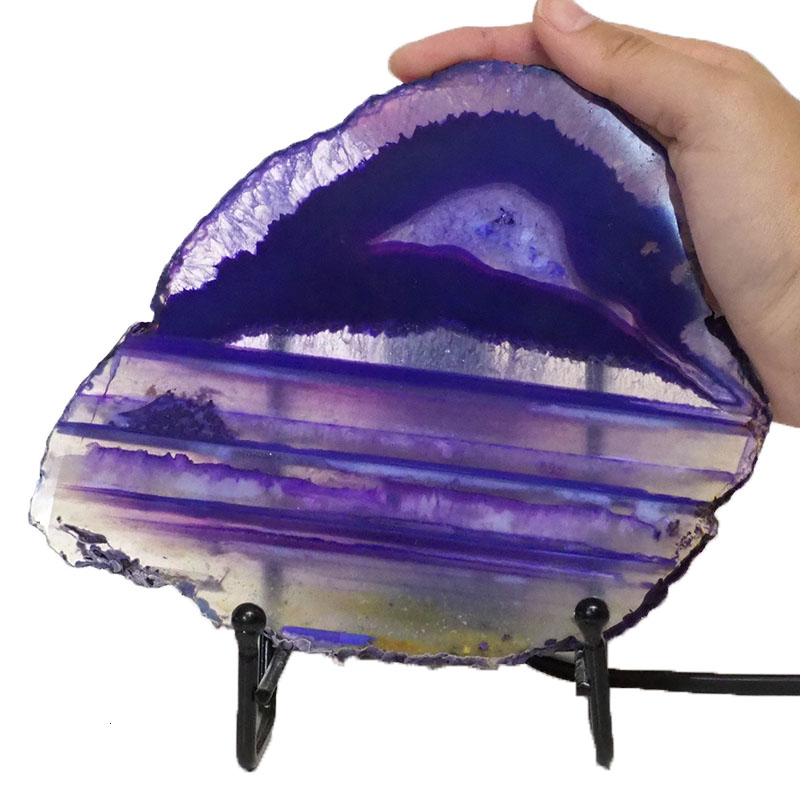 Sliced Agate Crystal Lamp J1369 5 Sliced Agate Crystal Lamp J1369 | Himalayan Salt Factory