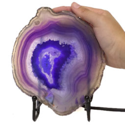 Sliced Agate Crystal Lamp J1370 9 Sliced Agate Crystal Lamp J1370 | Himalayan Salt Factory