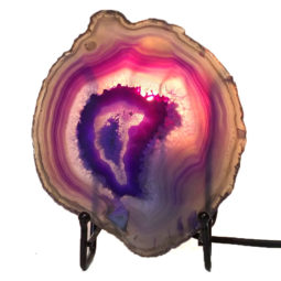 Sliced Agate Crystal Lamp J1370 8 Sliced Agate Crystal Lamp J1370 | Himalayan Salt Factory