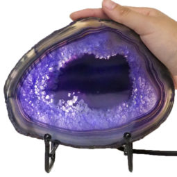 Sliced Agate Crystal Lamp J1371 9 Sliced Agate Crystal Lamp J1371 | Himalayan Salt Factory