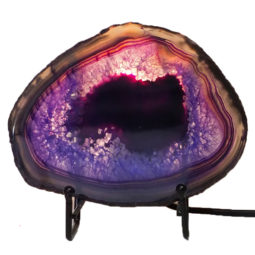 Sliced Agate Crystal Lamp J1371 8 Sliced Agate Crystal Lamp J1371 | Himalayan Salt Factory