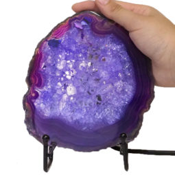 Sliced Agate Crystal Lamp J1373 | Himalayan Salt Factory