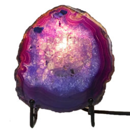 Sliced Agate Crystal Lamp J1373 | Himalayan Salt Factory