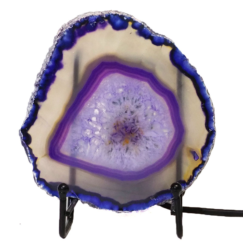 Sliced Agate Crystal Lamp J1374 3 Sliced Agate Crystal Lamp J1374 | Himalayan Salt Factory