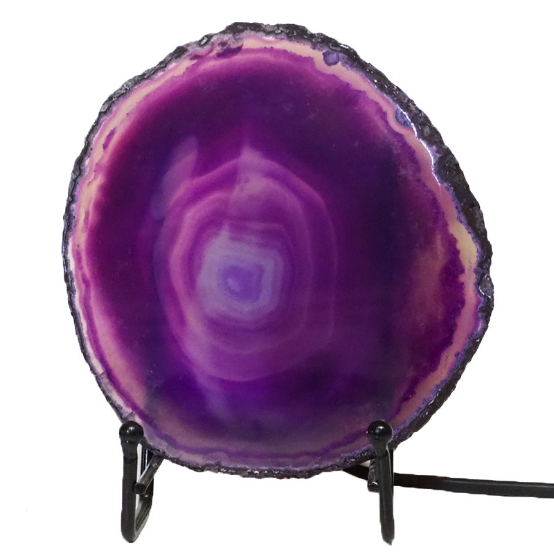 Sliced Agate Crystal Lamp J1376 3 Sliced Agate Crystal Lamp J1376 | Himalayan Salt Factory