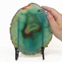 Sliced Brazilian Crystal Agate Lamp S739 9 Brazilian Sliced Crystal Agate Lamp S739 | Himalayan Salt Factory
