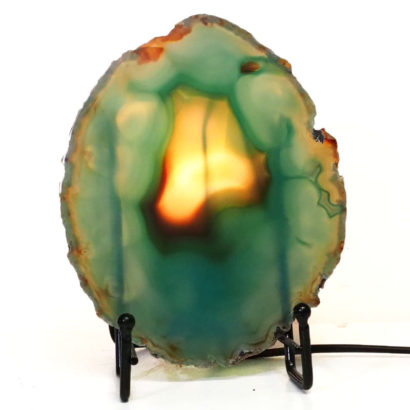 Sliced Brazilian Crystal Agate Lamp S739 4 Brazilian Sliced Crystal Agate Lamp S739 | Himalayan Salt Factory