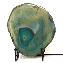 Brazilian Sliced Crystal Agate Lamp S741 | Himalayan Salt Factory