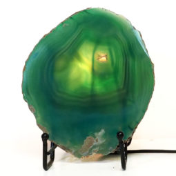 Brazilian Sliced Crystal Agate Lamp S743 | Himalayan Salt Factory