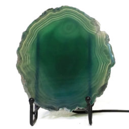 Brazilian Sliced Crystal Agate Lamp S745 | Himalayan Salt Factory