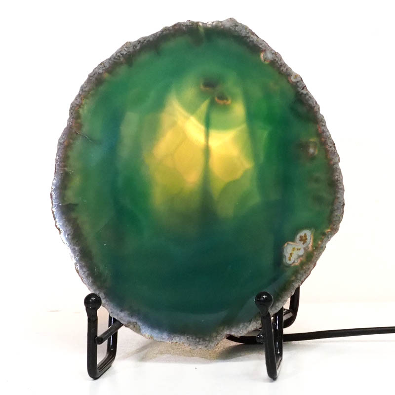Sliced Brazilian Crystal Agate Lamp S746 4 Brazilian Sliced Crystal Agate Lamp S746 | Himalayan Salt Factory