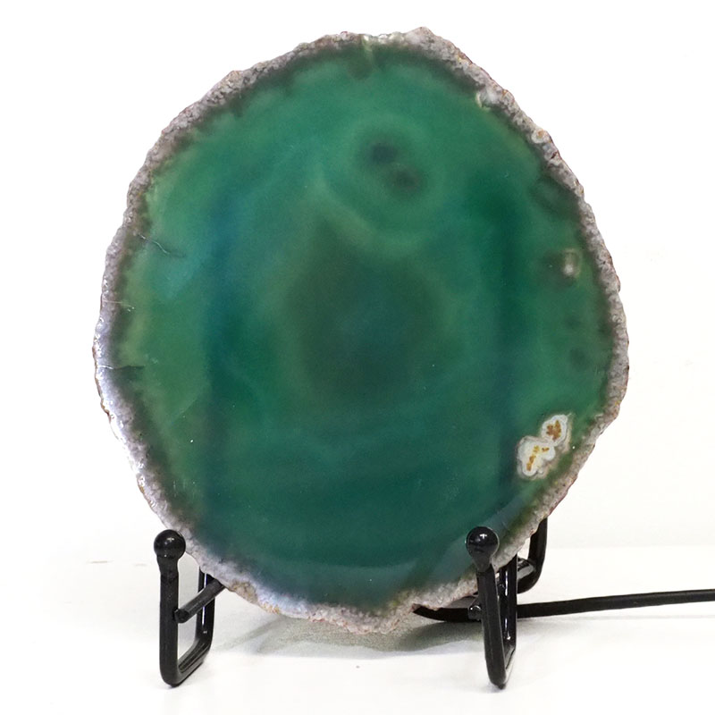 Sliced Brazilian Crystal Agate Lamp S746 3 Brazilian Sliced Crystal Agate Lamp S746 | Himalayan Salt Factory