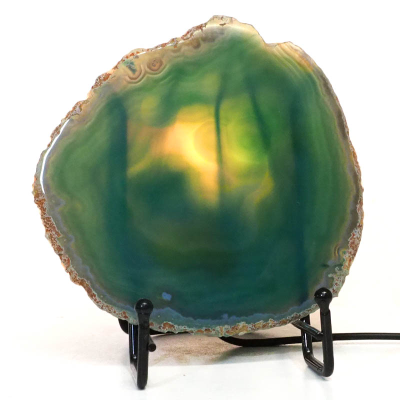 Sliced Brazilian Crystal Agate Lamp S748 4 Brazilian Sliced Crystal Agate Lamp S748 | Himalayan Salt Factory