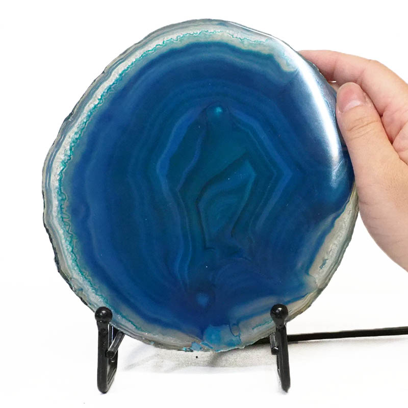 Sliced Brazilian Crystal Agate Lamp S750 5 Brazilian Sliced Crystal Agate Lamp S750 | Himalayan Salt Factory