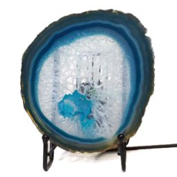 Sliced Brazilian Crystal Agate Lamp S753 | Himalayan Salt Factory