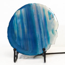 Sliced Brazilian Crystal Agate Lamp S755 | Himalayan Salt Factory