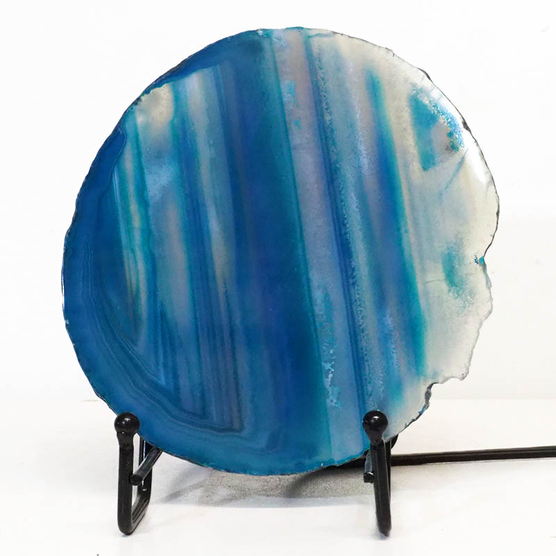 Sliced Brazilian Crystal Agate Lamp S755 3 Sliced Brazilian Crystal Agate Lamp S755 | Himalayan Salt Factory