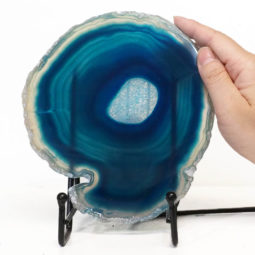 Sliced Brazilian Crystal Agate Lamp S756 | Himalayan Salt Factory