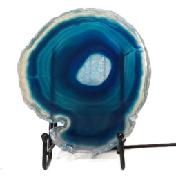 Sliced Brazilian Crystal Agate Lamp S756 | Himalayan Salt Factory