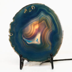 Sliced Brazilian Crystal Agate Lamp S759 | Himalayan Salt Factory