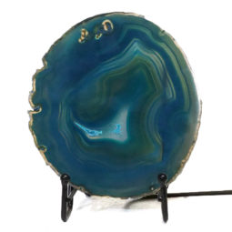Sliced Brazilian Crystal Agate Lamp S759 | Himalayan Salt Factory